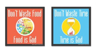 No desperdicies dinero, comida, energía y tiempo.