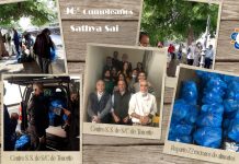 Reparto de 72 raciones de alimentos. Centro Sathya Sai de Santa Cruz de Tenerife