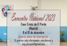 OISSE | Encuentro Nacional 2023. Casa Cristo de El Pardo (Madrid). 08 al 10 de diciembre.